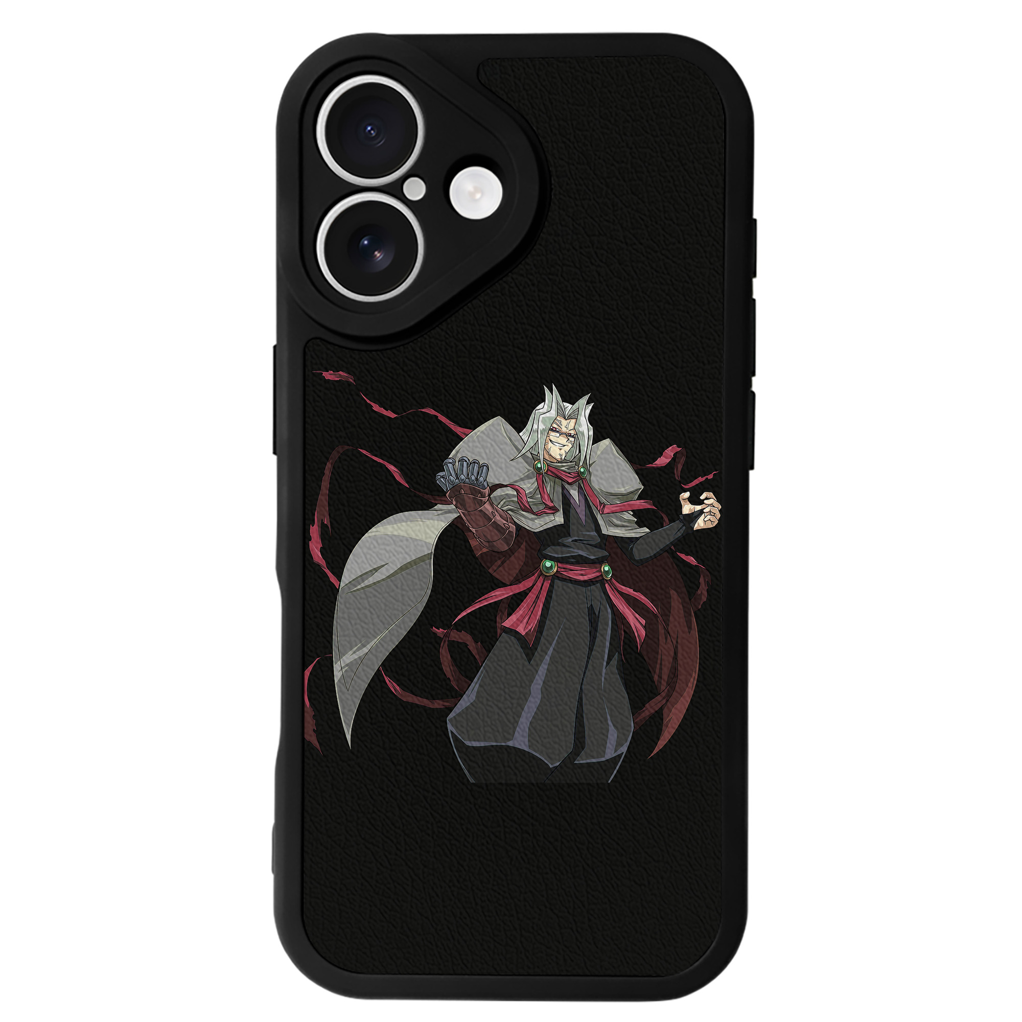 （画像用） 遊☆戯☆王 Yu-Gi-Oh! 【iPhone 16シリーズ対応】シリコンスマホケース（レザー調） 材質：シリコン
